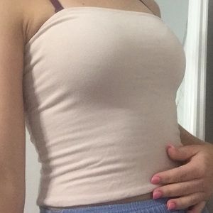 Baby pink brandy Melville tube top